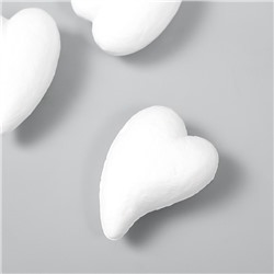 Пенопластовые заготовки для творчества "Сердечки-капли" 6 см набор 4 шт