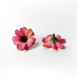 Головки цветов Ромашка с блестками 3, 5см 15-530 SF-606 розовая пенка