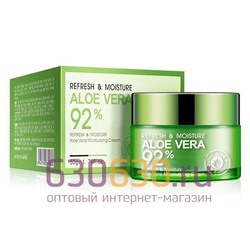 Освежающий и увлажняющий крем-гель для лица и шеи Refresh & Moisture "Aloe Vera 92%"