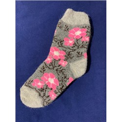 Женские носки вязаные «Цветы»