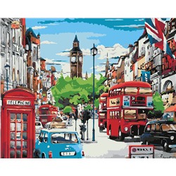 Картина по номерам "Красочный Лондон" 50х40см