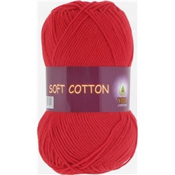 Soft Cotton 1828 100% хлопок 50г/175м (Индия),  красный