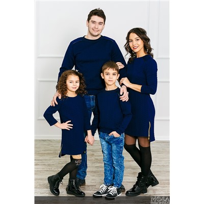 Комплект в стиле Family Look для всей семьи "Косы" М-274