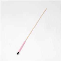 Стек из лозы для БДСМ, кожа, 60 см, розовый