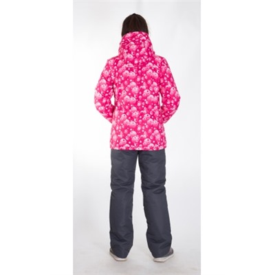 Зимний женский костюм М-162 (розовый, графит)