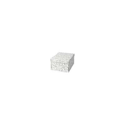 SMEKA СМЕКА, Коробка с крышкой, белый/кот, 26x32x17 см