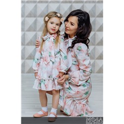 Комплект платьев для мамы и дочки "Акварель" М-2121