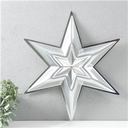 Фигурка «Звезда в Звезде» малая серебро, половинка, 34х39 см