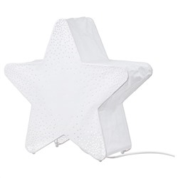 STRÅLA СТРОЛА, Украшение для стола, коробка в форме звезды/точечный белый