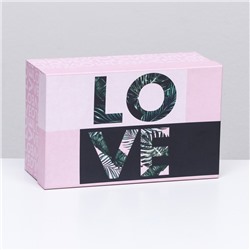 Подарочная коробка "Любовь,любовь",прямоугольная ,27 х 17 х 11 см