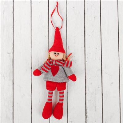 Кукла интерьерная «Гномик», в колпаке и шарфе, цвета МИКС