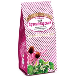 Краснодарский чай чёрный байховый с эхинацеей и липой 100 гр
