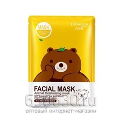Тканевая маска с экстрактом зеленого чая Bioaqua "Facial Mask Animal" (Миша) 30g