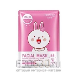 Тканевая маска с цветами вишни Bioaqua "Facial Mask Animal" (Зайчик) 30g