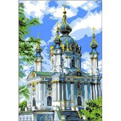 Канва с рисунком И-035 Церковь 43, 5х61,  900174