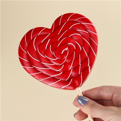 Леденец в форме сердца «Ты в моём сердце», вкус: клубника, 120 г.