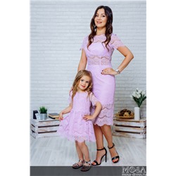 Комплект кружевных платьев мама+дочка "Вивьен" М-2131