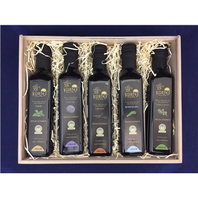 Подарочный набор из 5 оливковых масел Extra Virgin Delicatessen