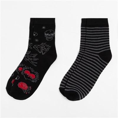Набор мужских носков "Любимый" 2 пары, размер  41-44 (27-29 см)