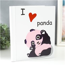 Фотоальбом магнитный 20 листов "Я люблю панд" 29х24х2 см