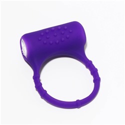 Виброкольцо Оки-Чпоки, эрекционное, с клиторальной стимуляцией, силикон,D=3,2 см, фиолетовый
