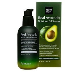 Сыворотка питательная с маслом авокадо Farmstay Real Avocado Nutrition Oil Serum, 100 мл