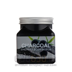 Угольный скраб для тела Wokali "Charcoal" 350 ml