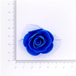 Головки цветов с сеточкой 35мм 25шт SF-2099 синий 15-659