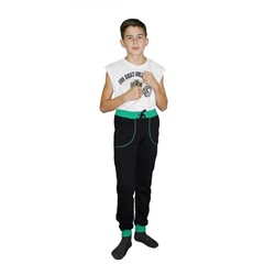 Детские штанишки с зелеными манжетами ДТК8ДТК8