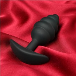 Анальная пробка SexExpert, массажер простаты, Soft touch silicone, 34 х 90 мм, черный