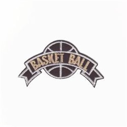 Термонаклейка Basket ball 50973 10шт черно-белый 8, 3х4, 5см