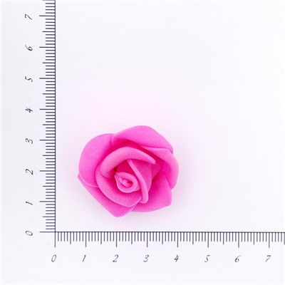 Головки цветов Роза малая 30мм 25шт SF-2095 фуксия 15-198