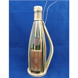 Бутылкка сувенирная в оплетке бамбук 0,5 литра