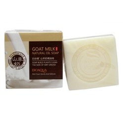 Натуральное мыло с экстрактом козьего молока и кокосовым маслом Bioaqua Goat Milk Oil Soap, 100 гр