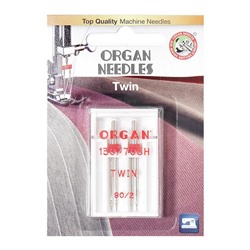 Иглы Organ двойные Twin №90/2 2шт (блистер)