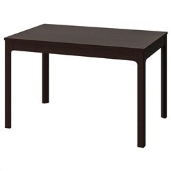EKEDALEN ЭКЕДАЛЕН, Раздвижной стол, темно-коричневый, 120/180x80 см