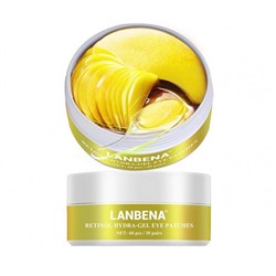 Lanbena Retinol Hydra-Gel Eye Patches Гидрогелевые патчи для глаз с коллоидным золотом и ретинолом, 60 шт