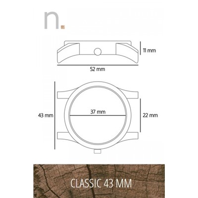 Часы neat. CLASSIC 43 мм модель n014
