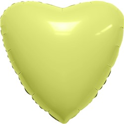 Шар фольгированный 19" «Сердце», цвет мистик лимон