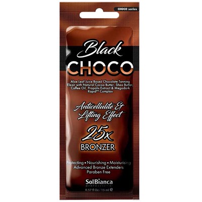 Крем с эффектом автозагара с маслом какао «Choco Black» SolBianca 15 мл
