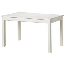 LANEBERG ЛАНЕБЕРГ, Раздвижной стол, белый, 130/190x80 см