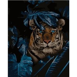 Картина по номерам "Тигр в траве" 50х40см