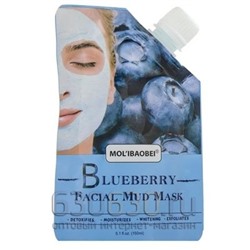 Грязевая маска для лица Mol'ibaobei "Blueberry Facial Mud Mask" 150 ml