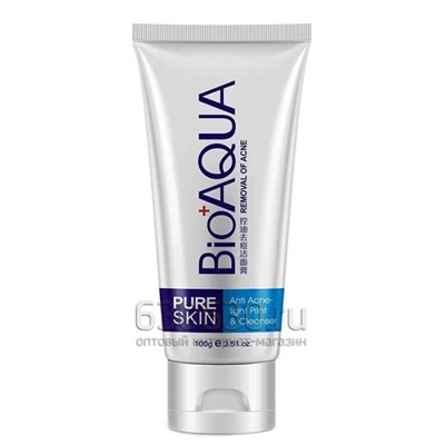 Bio+AQUA PURE SKIN Anti Acne-light Print & Cream( Крем - пенка для умывания проблемной кожи) 100 g