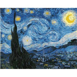 Картина по номерам "Звездная ночь" Ван Гог 50х40см