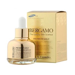 Bergamo Premium Gold Wrinkle Care Ampoule Антивозрастная премиум сыворотка с золотом, 30мл