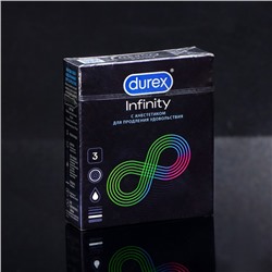 Презервативы Durex Infinity с анестетиком, 3 шт