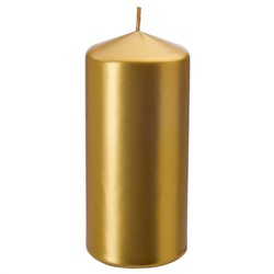 FENOMEN ФЕНОМЕН, Неароматич свеча формовая, золотой, 14 см