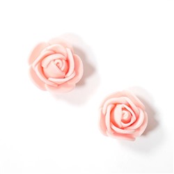 Головки цветов Роза мелкая 25мм 25шт SF-2097 розовый персик 15-631