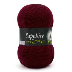 Sapphire 1519 45%шерсть(ластер) 55%акрил 100г/250м(Германия),  бордовый